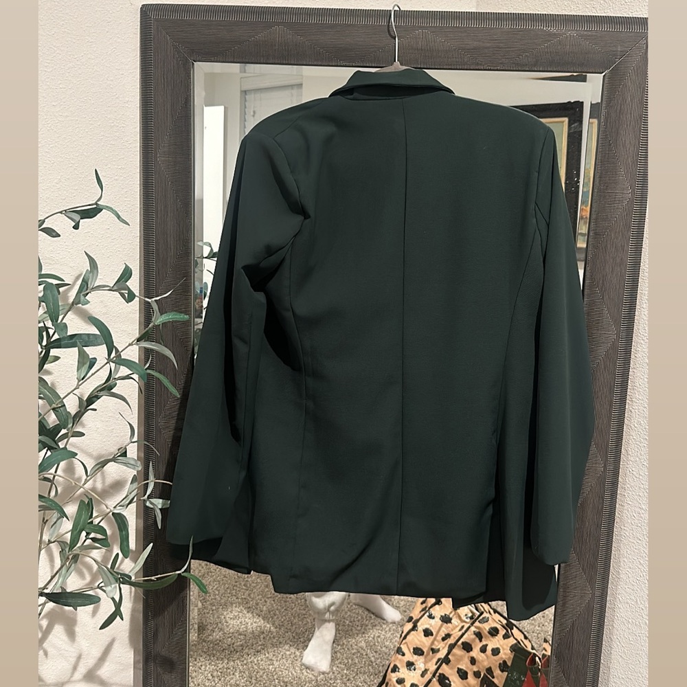 Women's Dark Green Blazer - Picture 2 of 4